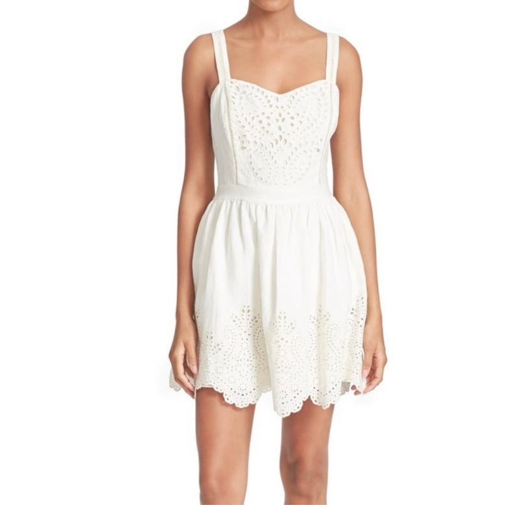 JOIE Ornata Eyelet Linen Fit & Flare Dress$60 $185 Size: 8 JoieWork 1x